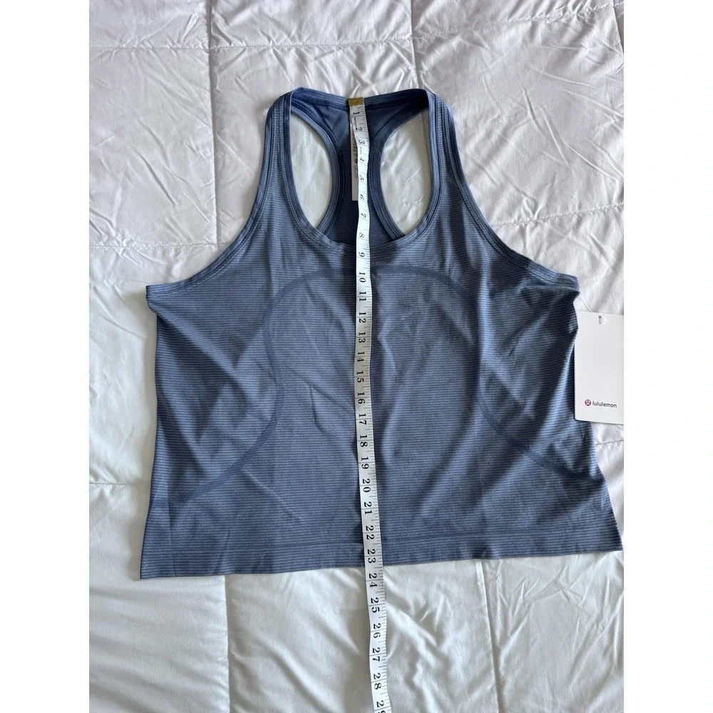 New Lululemon Swiftly Tech Racerback Tank 2.0 Race Sz 14 LW1EKLS SXWD/STRH NWT